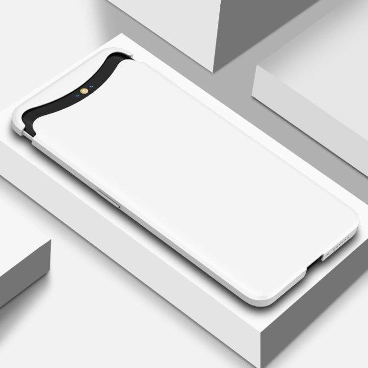 For OPPO Find X GKK Magnetic Liftable Straight Edge Ultra-thin Full Coverage Protective Case(White)