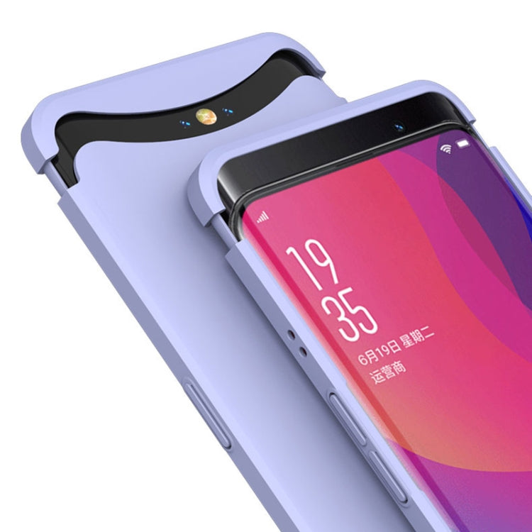 For OPPO Find X GKK Magnetic Liftable Straight Edge Ultra-thin Full Coverage Protective Case(White)