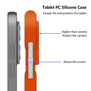 All-inclusive Silicone Shockproof Case with Holder For iPad Pro 12.9 2021 / 2020(Purple)