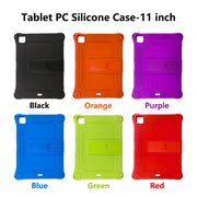 All-inclusive Silicone Shockproof Case with Holder For iPad Pro 12.9 2021 / 2020(Purple)