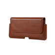 Universal Cow Leather Horizontal Mobile Phone Leather Case Waist Bag For 7.2 inch and Below Phones(Brown) - More iPhone Cases by PMC TechLife | Online Shopping South Africa | PMC TechLife | Buy Now Pay Later Mobicred