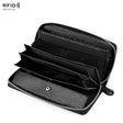 RFID Lychee Texture Fashion Organ Clutch Ladies Zipper Long Change Bag(Black) - free shipping - PMC TechLife - Order now!