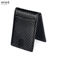 RFID Anti-theft Leather Men Wallet(Carbon Fiber Texture) - Antimagnetic RFID Package by PMC TechLife | Online Shopping South Africa | PMC TechLife | Buy Now Pay Later Mobicred
