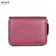 RFID Anti-theft Zipper Leather Coin Purse Coin Storage Bag(Purple) - free shipping - PMC TechLife - Order now!