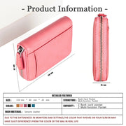 RFID Anti-theft Zipper Leather Coin Purse Coin Storage Bag(Black)