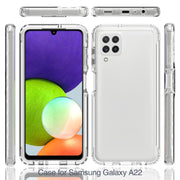 For Samsung Galaxy A22 4G Shockproof Highly Transparent PC+TPU Protective Case