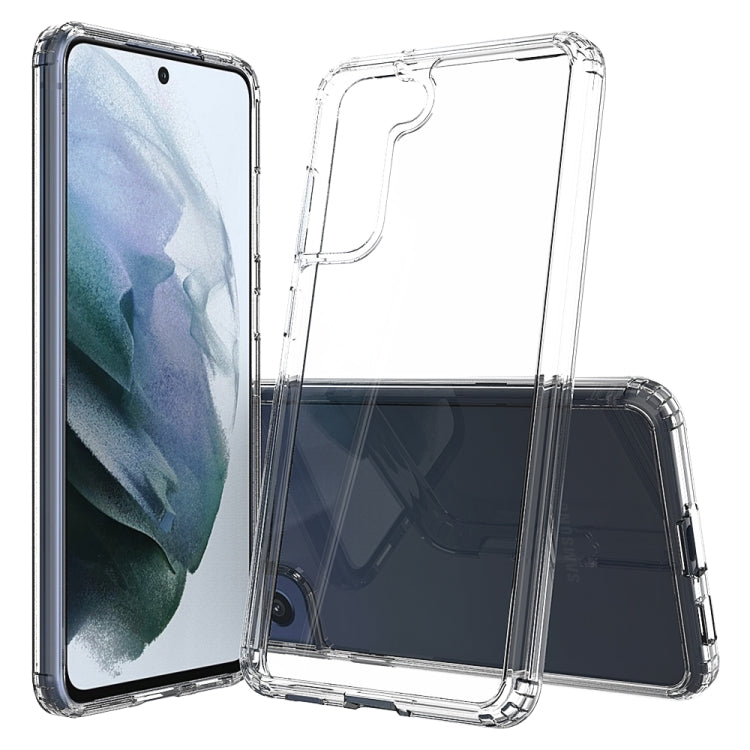 For Samsung Galaxy S21 FE 5G Shockproof Scratchproof TPU + Acrylic Protective Case(Transparent)
