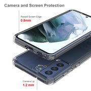 For Samsung Galaxy S21 FE 5G Shockproof Scratchproof TPU + Acrylic Protective Case(Transparent)