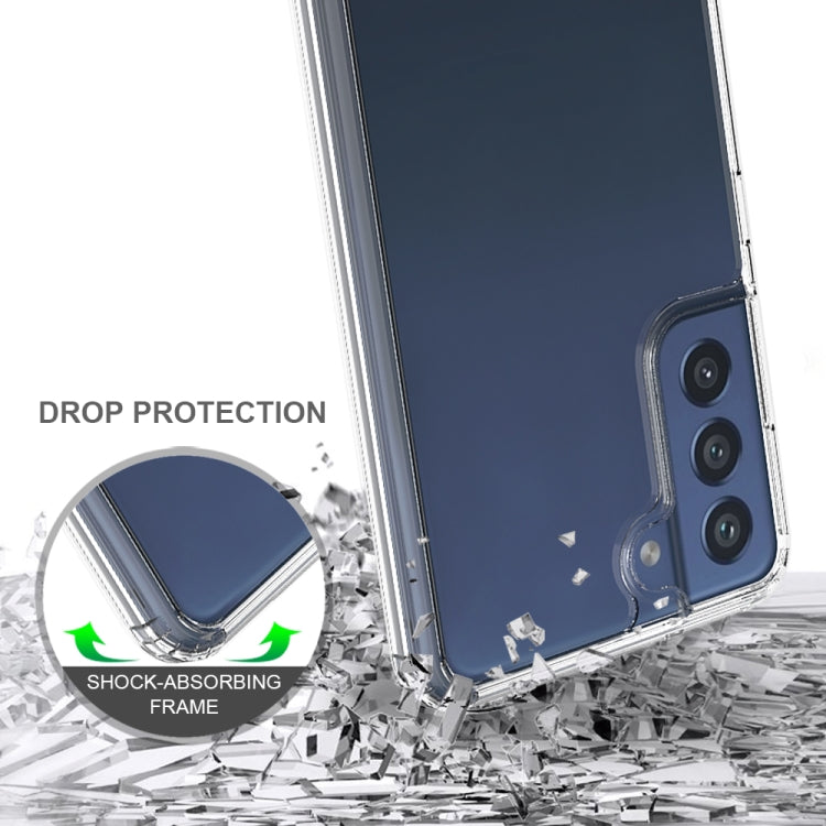 For Samsung Galaxy S21 FE 5G Shockproof Scratchproof TPU + Acrylic Protective Case(Transparent)
