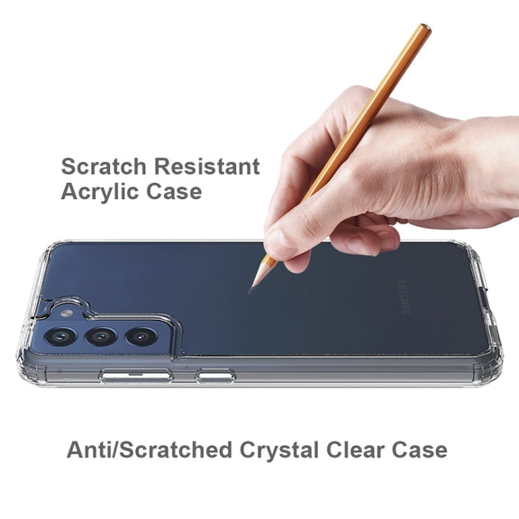 For Samsung Galaxy S21 FE 5G Shockproof Scratchproof TPU + Acrylic Protective Case(Transparent)