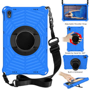 For Lenovo Tab P11 TB-J606F / XiaoXin Pad 11 Spider King EVA Protective Case with Adjustable Shoulder Strap & Holder(Blue)