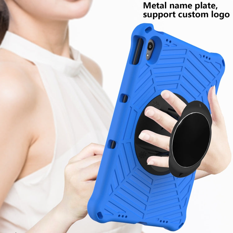 For Lenovo Tab P11 TB-J606F / XiaoXin Pad 11 Spider King EVA Protective Case with Adjustable Shoulder Strap & Holder(Blue)