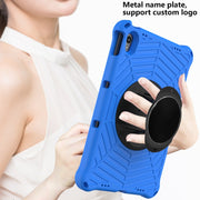 For Lenovo Tab P11 TB-J606F / XiaoXin Pad 11 Spider King EVA Protective Case with Adjustable Shoulder Strap & Holder(Blue)
