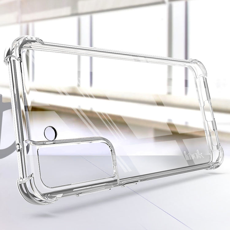 For Samsung Galaxy S21 FE 5G IMAK All-inclusive Shockproof Airbag TPU Case with Screen Protector(Transparent)