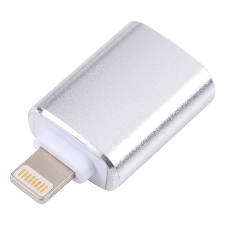 XQ-ZH001 USB Female to 8 Pin Male OTG Adapter(Silver)