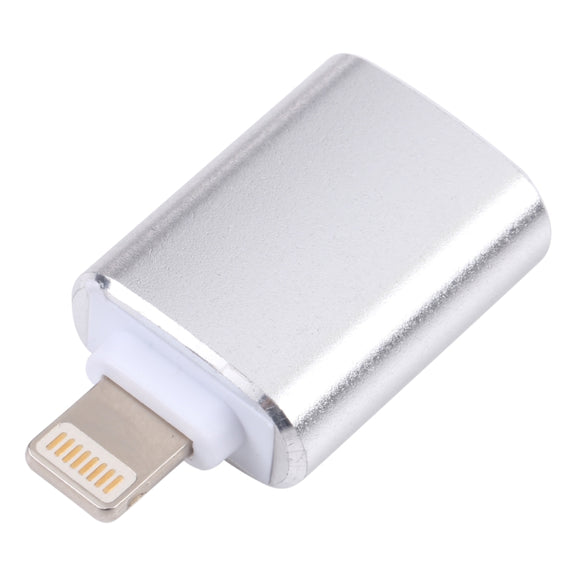 XQ-ZH001 USB Female to 8 Pin Male OTG Adapter(Silver)