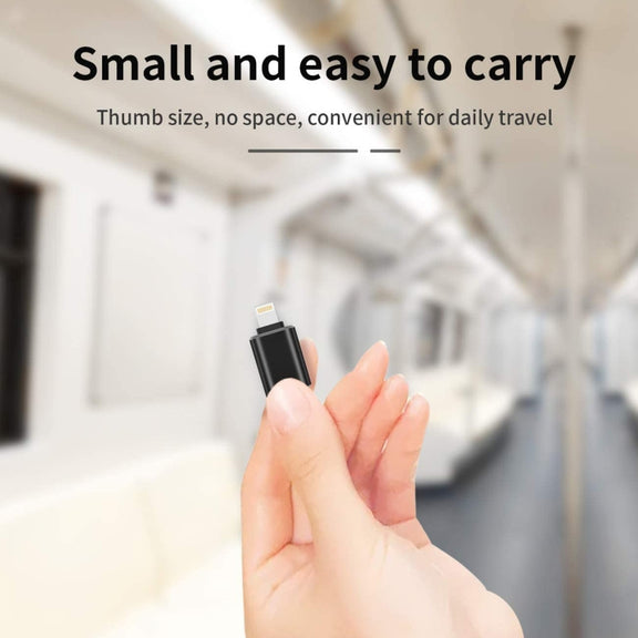 XQ-ZH001 USB Female to 8 Pin Male OTG Adapter(Silver)