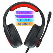 Anivia MH602 3.5mm Wired Gaming Headset with Microphone(Black Red)