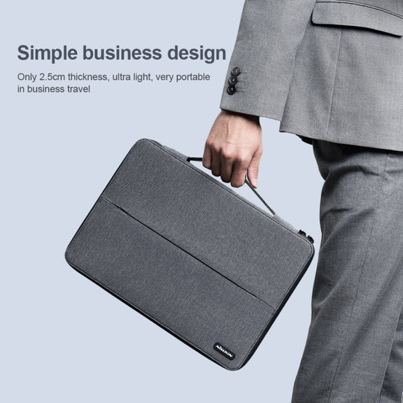 NILLKIN Multifunctional Laptop Storage Bag Handbag with Holder, Classic Version For 14 inch and Below Laptop(Black)
