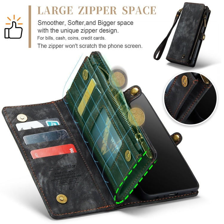 For Samsung Galaxy A32 5G CaseMe Detachable Multifunctional Horizontal Flip Leather Phone Case(Black)
