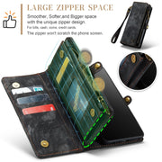 For Samsung Galaxy A32 5G CaseMe Detachable Multifunctional Horizontal Flip Leather Phone Case(Black)