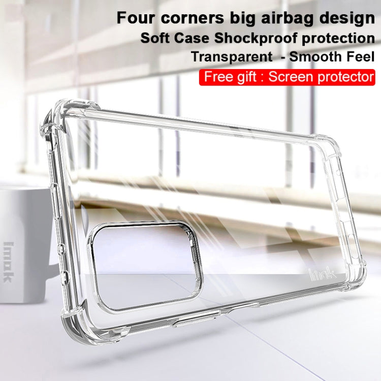 For Xiaomi Redmi Note 10 Pro Overseas Version IMAK All-inclusive Shockproof Airbag TPU Case with Screen Protector(Transparent)