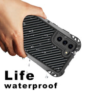For Samsung Galaxy S21 FE R-JUST AMIRA Shockproof Dustproof Water-resistant Metal Protective Case(Black)