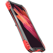 For Samsung Galaxy S21 FE R-JUST AMIRA Shockproof Dustproof Water-resistant Metal Protective Case(Red)