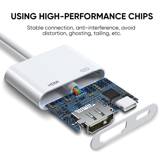 JOYROOM S-H141 1080P 8 Pin to HDMI Converter Adapter(White)
