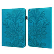 Lace Flower Embossing Pattern Horizontal Flip Leather Case with Holder & Card Slots & Wallet & Photo Frame & Sleep / Wake-up Function For iPad 9.7 2018 / 9.7  2017 / Air 2 / Air(Blue) - free shipping - PMC TechLife - Order now!