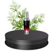 20cm Electric Rotating Turntable Display Stand LED Light Video Shooting Props Turntable, Power Plug:220V AU Plug(Black)
