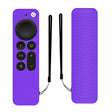 Silicone Protective Case Cover For Apple TV 4K 4th Siri Remote Controller(Purple) - Apple TV Accessories by PMC TechLife | Online Shopping South Africa | PMC TechLife