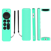Silicone Protective Case Cover For Apple TV 4K 4th Siri Remote Controller(Ice Green)