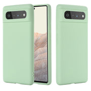 For Google Pixel 6 Pure Color Liquid Silicone Shockproof Full Coverage Case(Green)