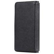 For Xiaomi Redmi Note 10 Pro Multifunctional Magnetic Copper Buckle Horizontal Flip Solid Color Leather Case with 10 Card Slots & Wallet & Holder & Photo Frame(Black)