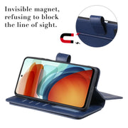For Xiaomi Redmi Note 10 Pro Multifunctional Magnetic Copper Buckle Horizontal Flip Solid Color Leather Case with 10 Card Slots & Wallet & Holder & Photo Frame(Black)
