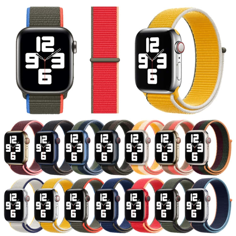 Loop Type Sport Watch Band For Apple Watch Series 9&8&7 41mm / SE 3&SE 2&6&SE&5&4 40mm / 3&2&1 38mm (Starlight)