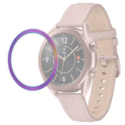 For Samsung Galaxy Watch 3 41mm Smart Watch Rhombus Texture Bezel Ring(Colorful) - Watch Cases by ENKAY