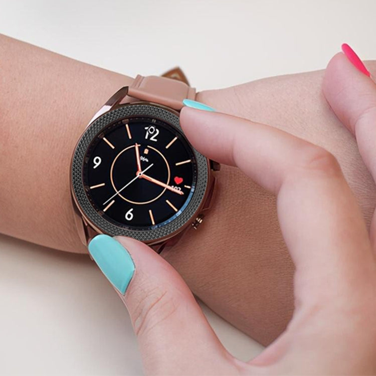 For Samsung Galaxy Watch 3 41mm Smart Watch Rhombus Texture Bezel Ring(Colorful) - Watch Cases by ENKAY