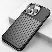 For iPhone 13 Pro Thunderbolt Shockproof TPU Soft Case (Black)