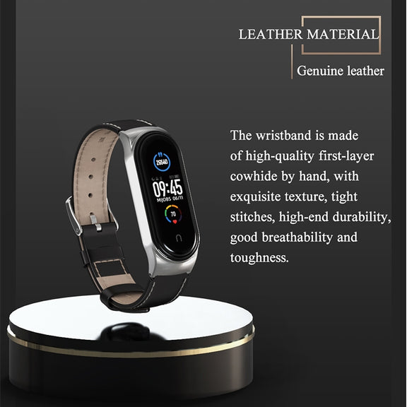 For Xiaomi Mi Band 6 / 5 / 4 / 3 Mijobs CS Microfiber Leather Watch Band(Black)