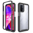 For OPPO A54 5G / A74 5G Starry Sky Solid Color Series Shockproof PC + TPU Case(Black) - OPPO Cases by PMC TechLife | Online Shopping South Africa | PMC TechLife | Buy Now Pay Later Mobicred