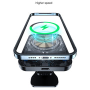 adj-987 15W Magsafe Magnetic Car Air Outlet Wireless Charger with LED Indicator(Black)