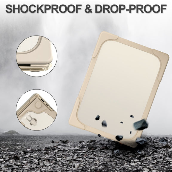 For Microsoft Surface Laptop 3 / 4 13.5 inch 1868 / 1951 Steel TPU + PC Two-color Anti-fall Laptop Protective Case(Khaki)