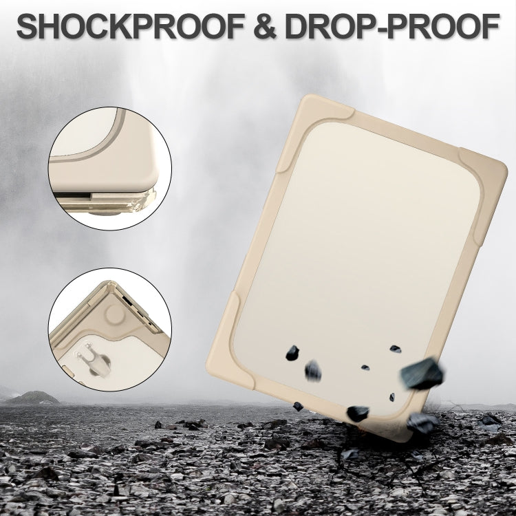 For Microsoft Surface Laptop 3 / 4 13.5 inch 1868 / 1951 Steel TPU + PC Two-color Anti-fall Laptop Protective Case(Khaki)
