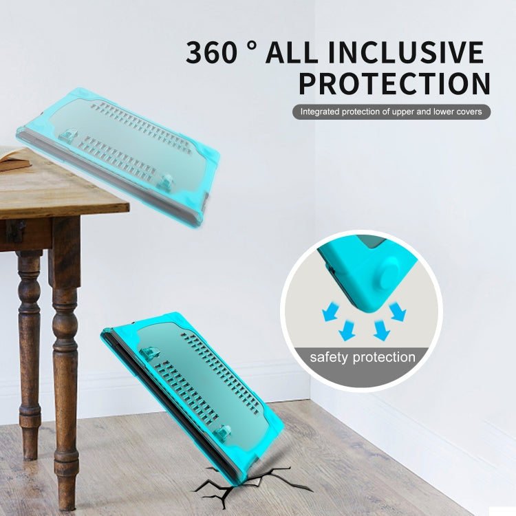 For Microsoft Surface Laptop 3 / 4 / 5 13.5 inch 1769 / 1867 / 1958 Cloth TPU + PC Two-color Anti-fall Laptop Protective Case(Sky Blue)