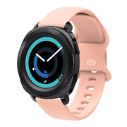 20mm For Amazfit GTS4 / GTS4 mini / GTS3 Universal Inner Back Buckle Perforation Silicone Watch Band(Pink) - Watch Bands by MIJOBS