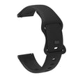 20mm For Amazfit GTS4 / GTS4 mini / GTS3 Universal Inner Back Buckle Perforation Silicone Watch Band(Black) - Watch Bands by MIJOBS