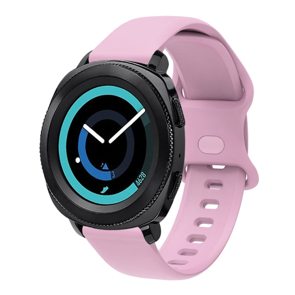 20mm For Amazfit GTS4 / GTS4 mini / GTS3 Universal Inner Back Buckle Perforation Silicone Watch Band(Light Purple) - Watch Bands by MIJOBS