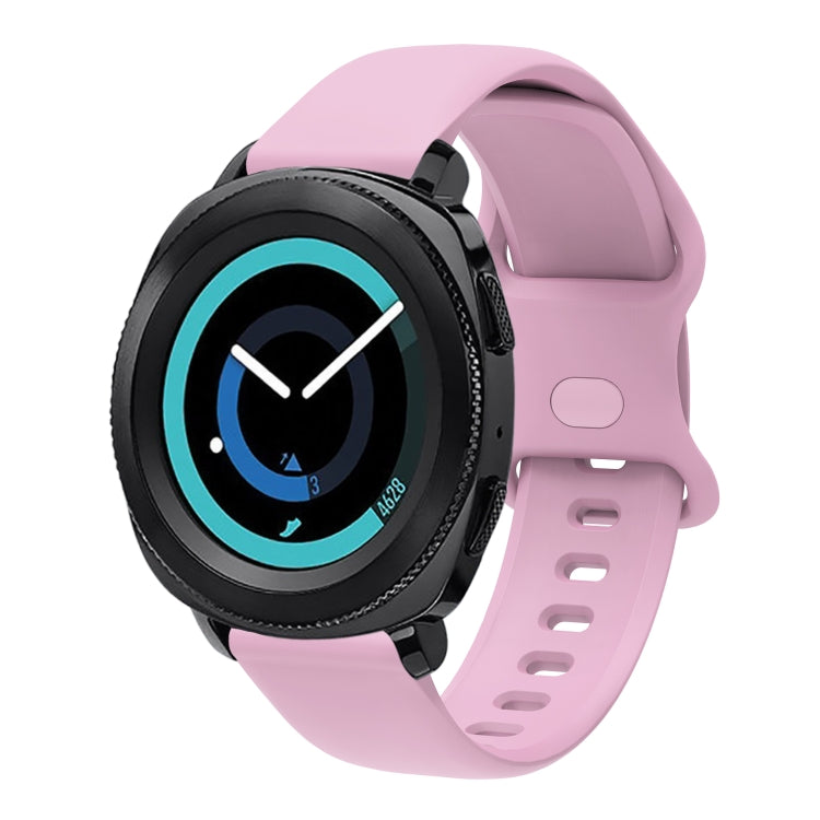 20mm For Amazfit GTS4 / GTS4 mini / GTS3 Universal Inner Back Buckle Perforation Silicone Watch Band(Light Purple) - Watch Bands by MIJOBS